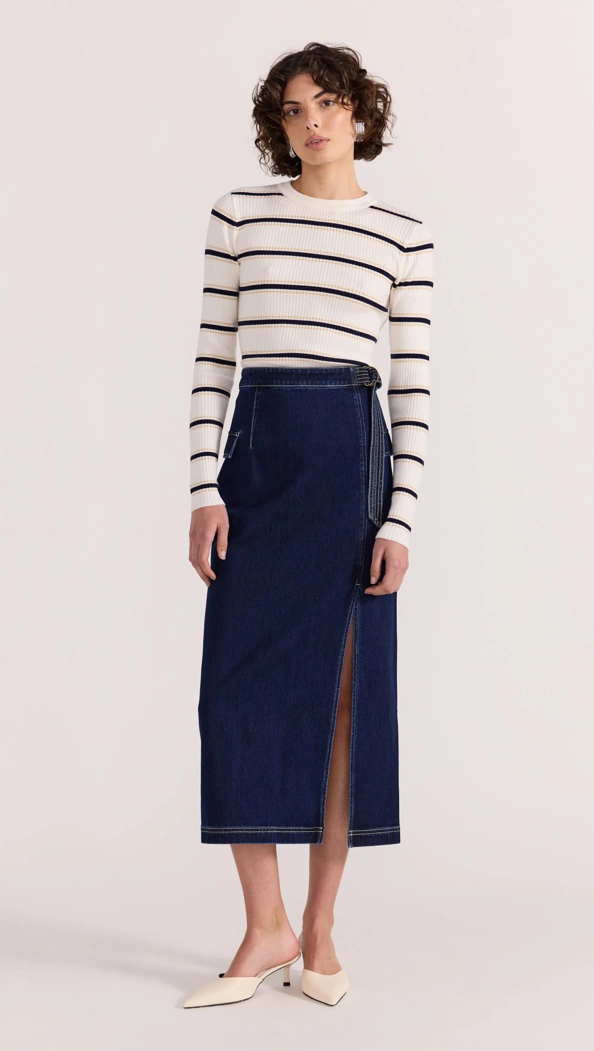STAPLE THE LABEL CAMILLE STRIPE TOP - Stripe