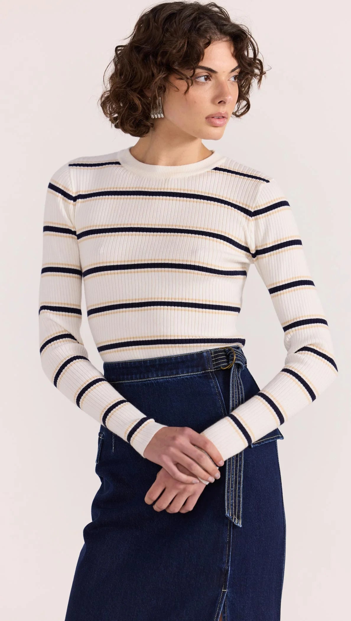 STAPLE THE LABEL CAMILLE STRIPE TOP - Stripe