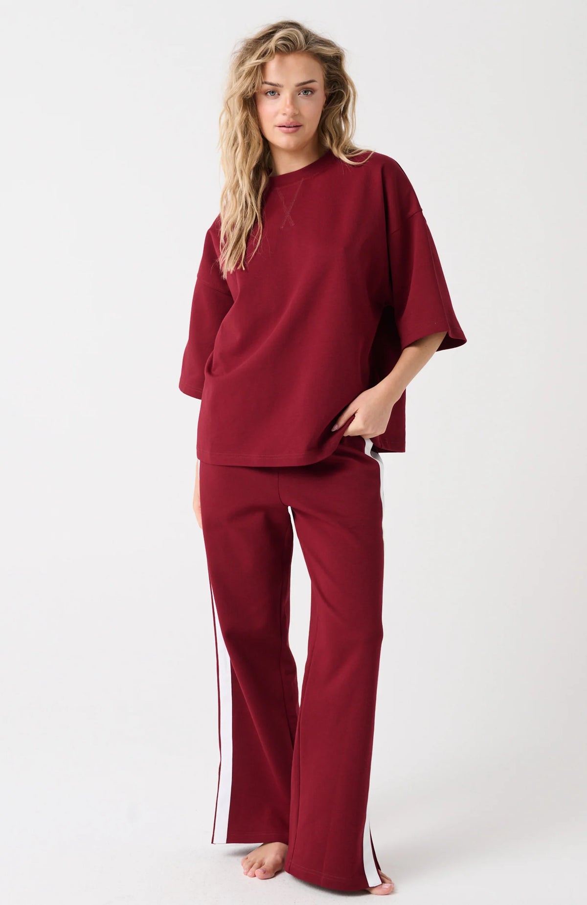 CARTEL & WILLOW Isobel Pant - Raspberry