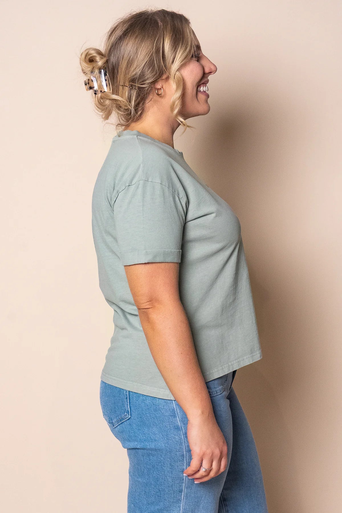 ALL ABOUT EVE Washed Tee - Sage