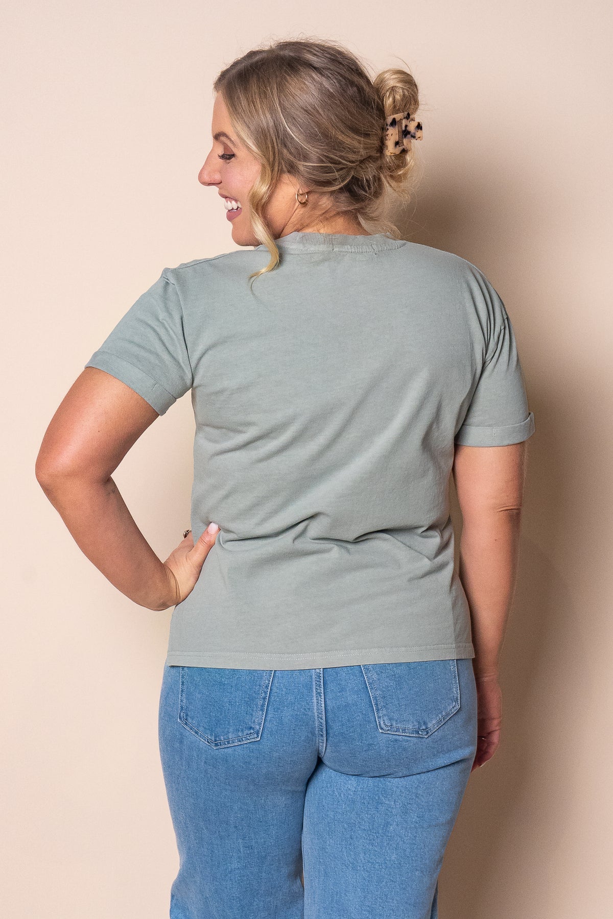 ALL ABOUT EVE Washed Tee - Sage