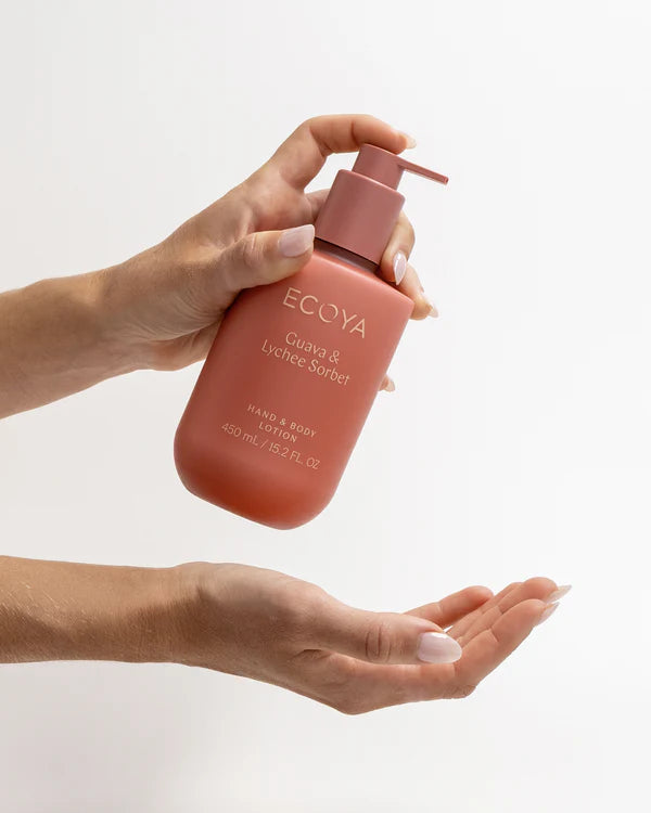 ECOYA Guava & Lychee Sorbet Hand & Body Lotion 450ml