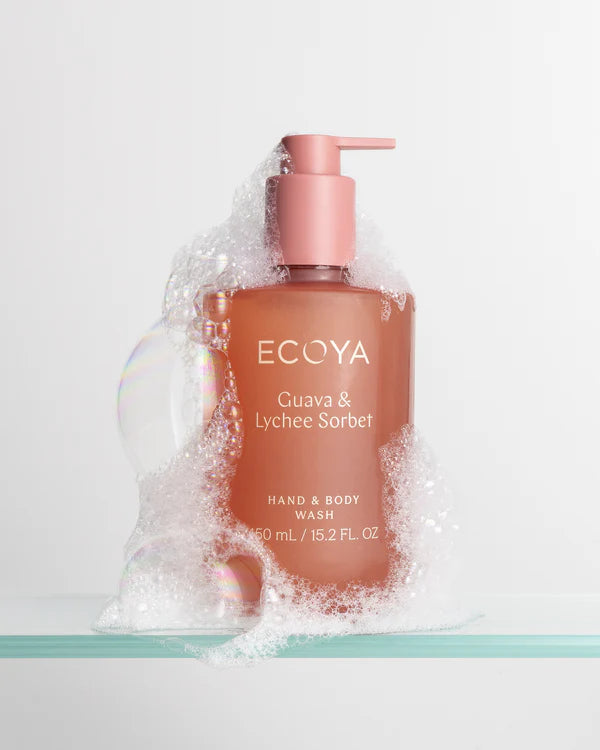 ECOYA Guava & Lychee Sorbet Hand & Body Wash 450ml