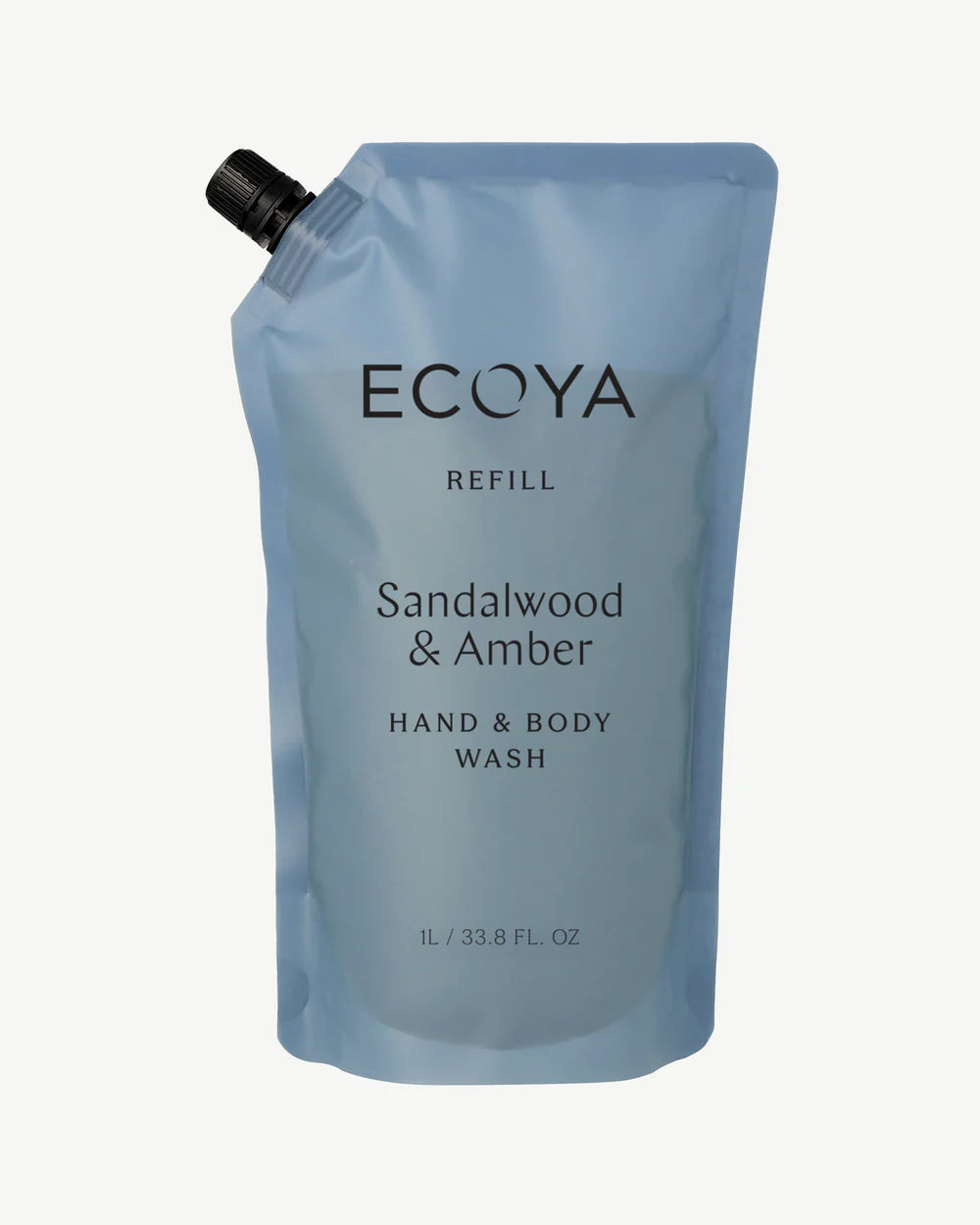 ECOYA Sandalwood & Amber Hand & Body Wash Refill 1Ltr