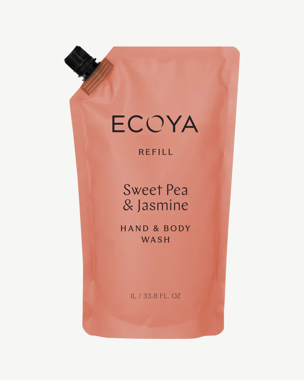 ECOYA Sweet Pea & Jasmine Hand & Body Wash Refill 1Ltr