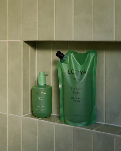 ECOYA French Pear Hand & Body Wash Refill 1Ltr