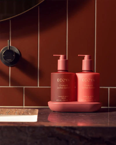 ECOYA Guava & Lychee Sorbet Bathroom Edit