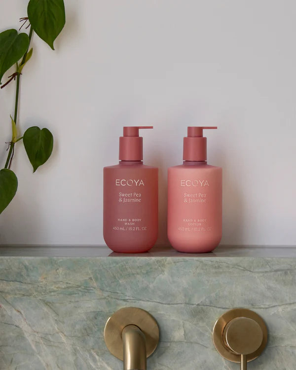 ECOYA Sweet Pea & Jasmine Hand & Body Lotion 450ml