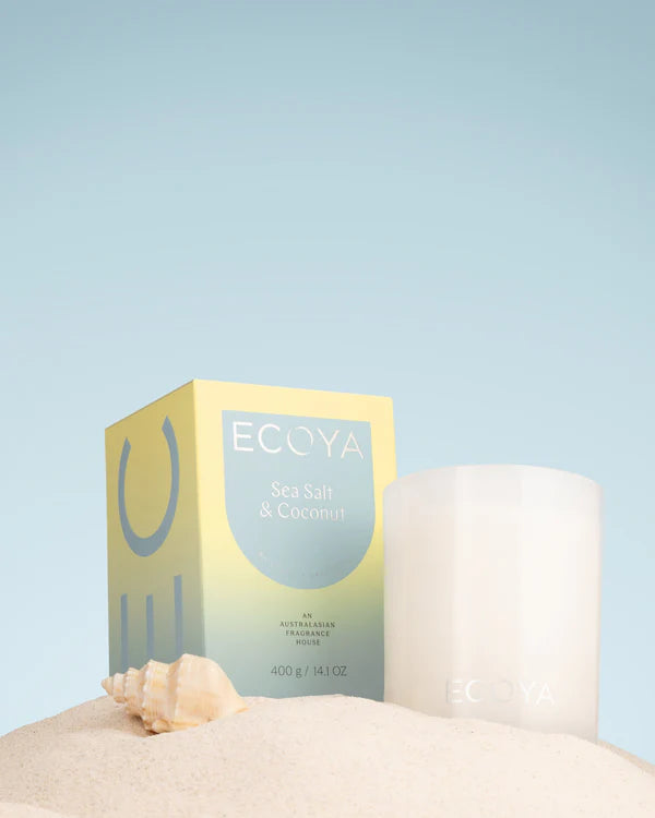 ECOYA Seasalt & Coconut Madison Candle 400gm