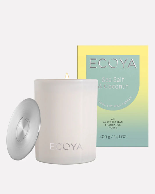 ECOYA Seasalt & Coconut Madison Candle 400gm