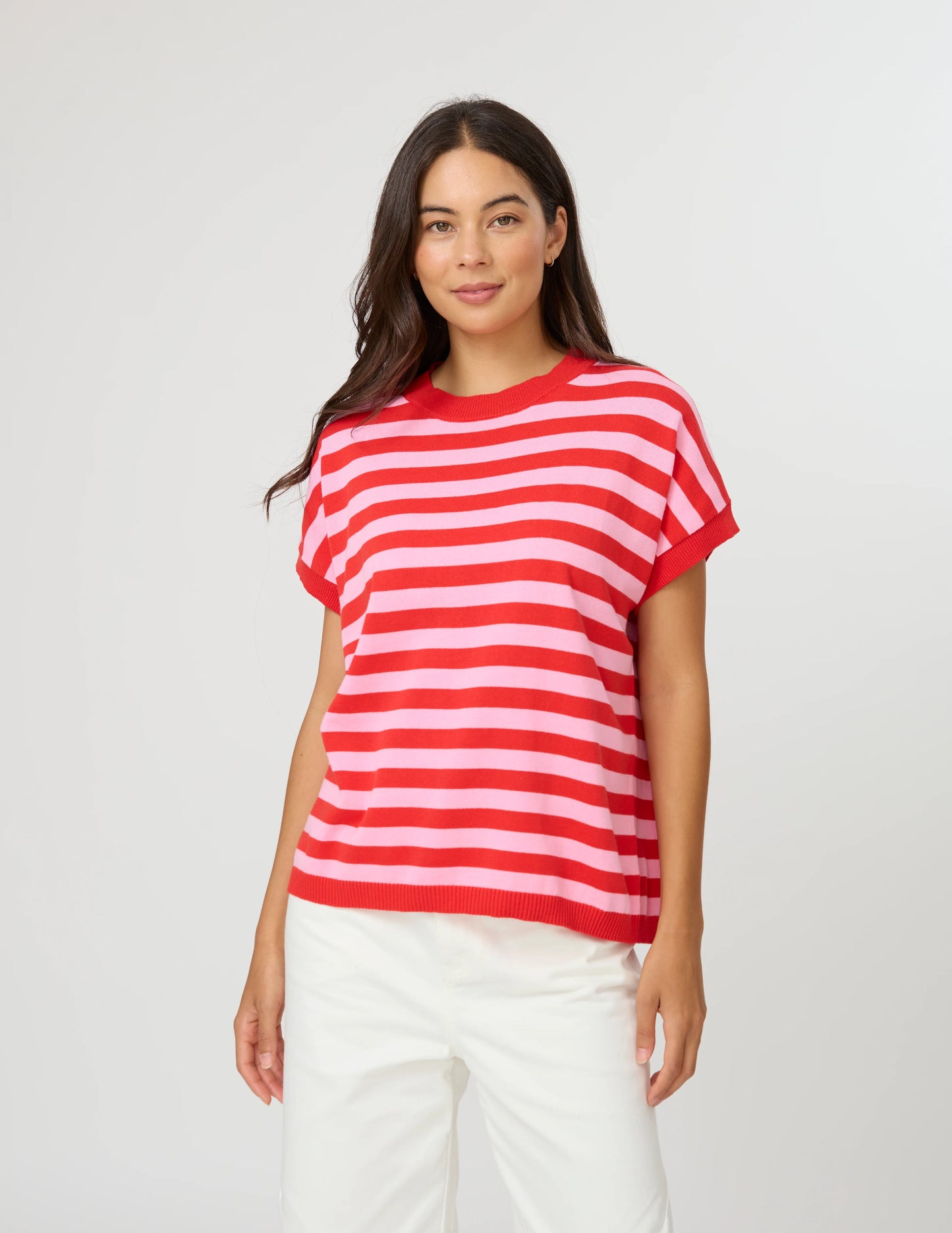 STELLA & GEMMA Gwen Tee - Pink/Red
