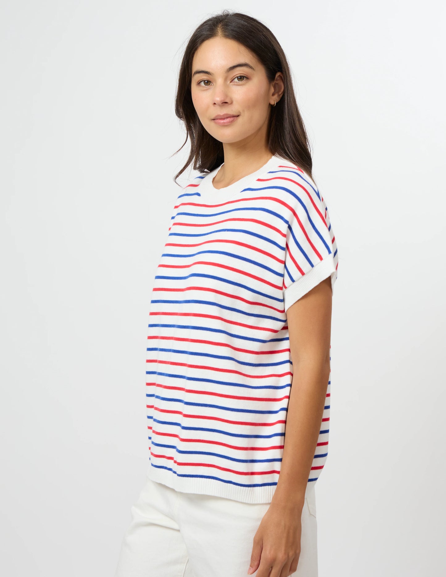 STELLA & GEMMA Gwen Tee - Milk/Red/Cobalt