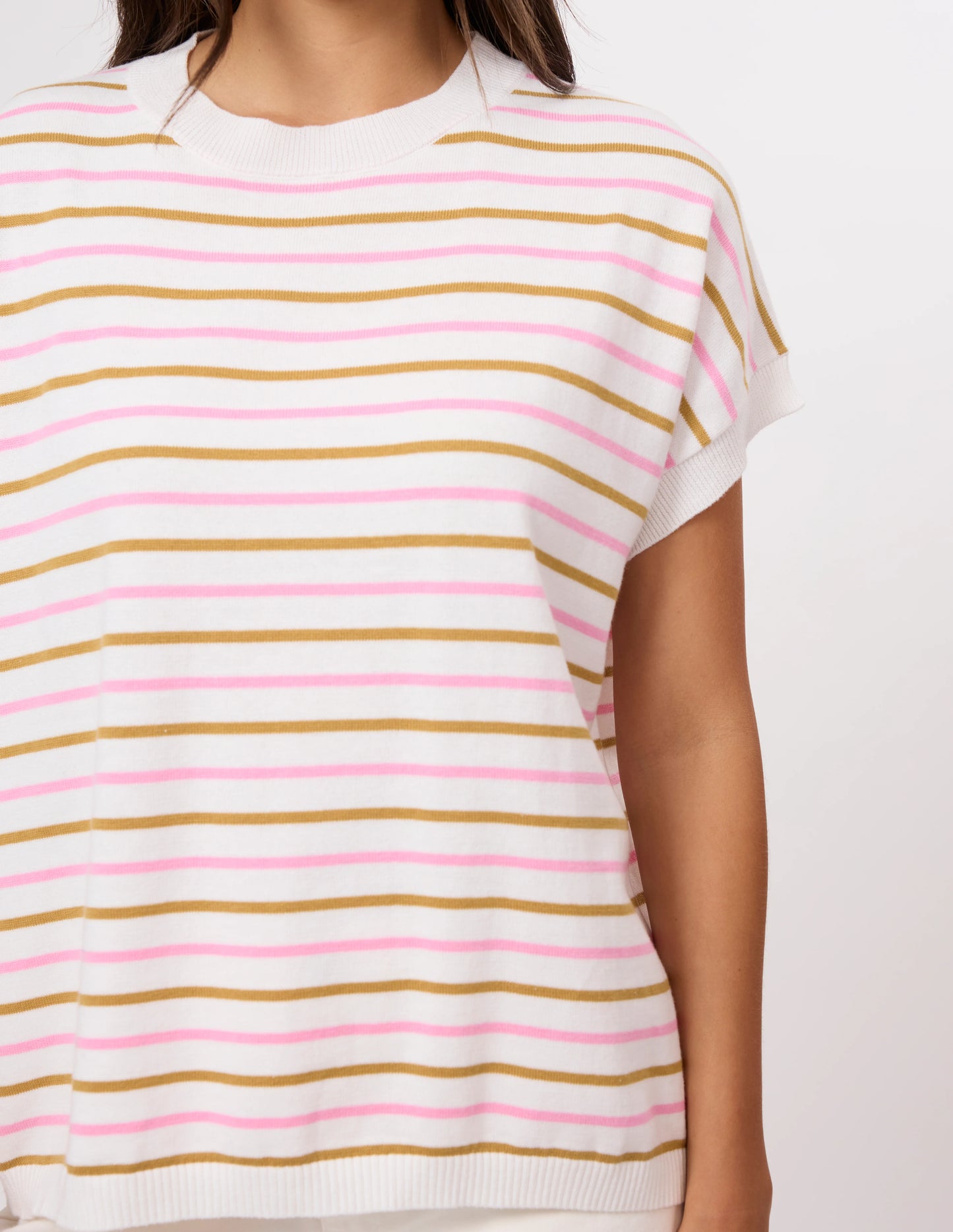 STELLA & GEMMA Gwen Tee - Milk/Pink/Bronze