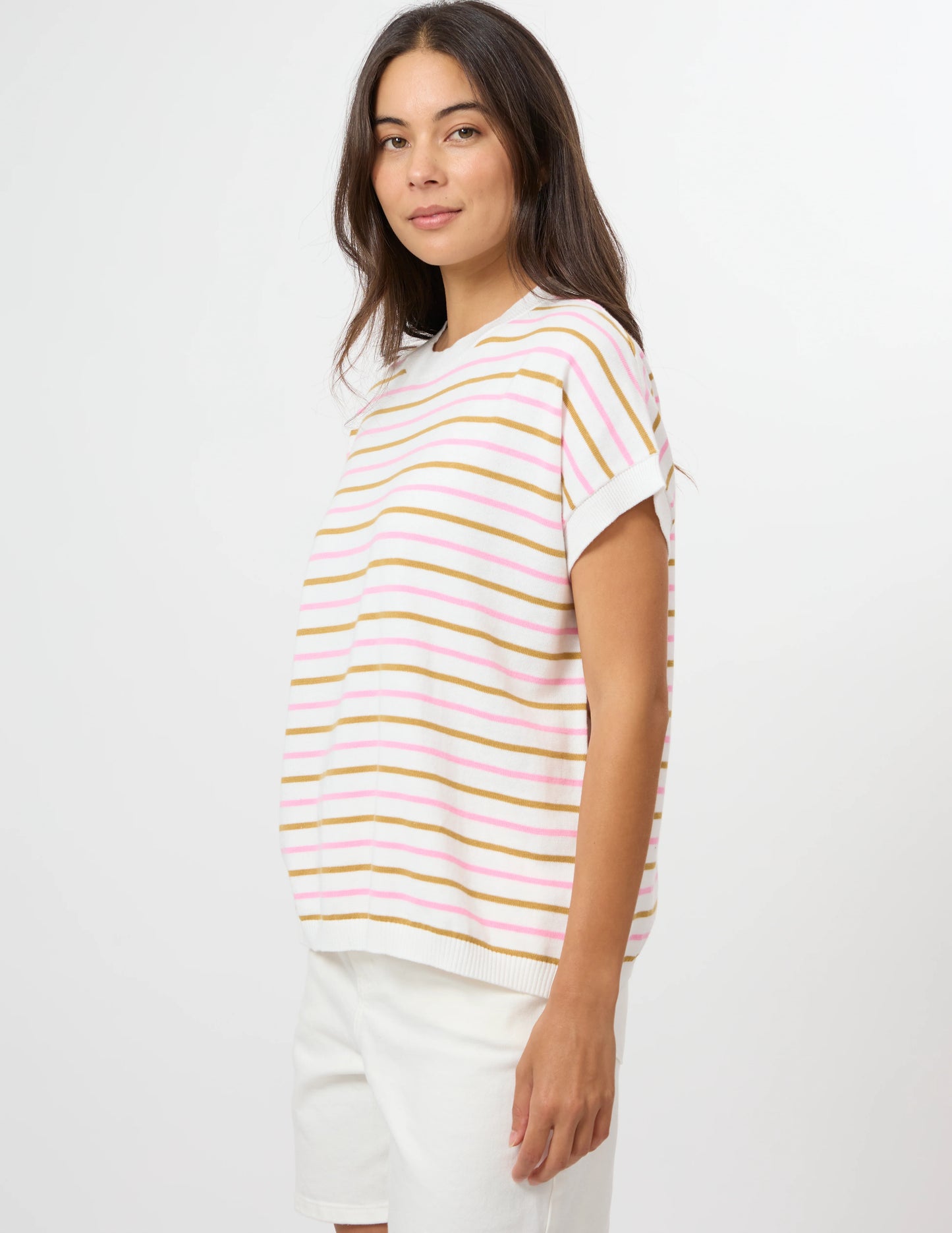 STELLA & GEMMA Gwen Tee - Milk/Pink/Bronze