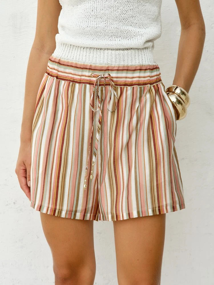 FATE + BECKER Ottilie Short - Sandbar Stripe