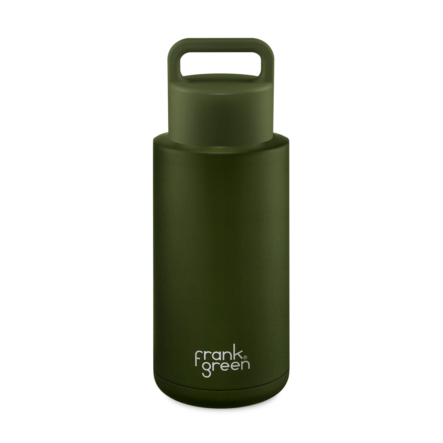 FRANK GREEN CERAMIC BOTTLE GRIP FINISH WITH GRIP LID (1L) - KHAKI