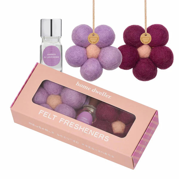 HOME DWELLER Felt Fresheners - Amber & Lavender