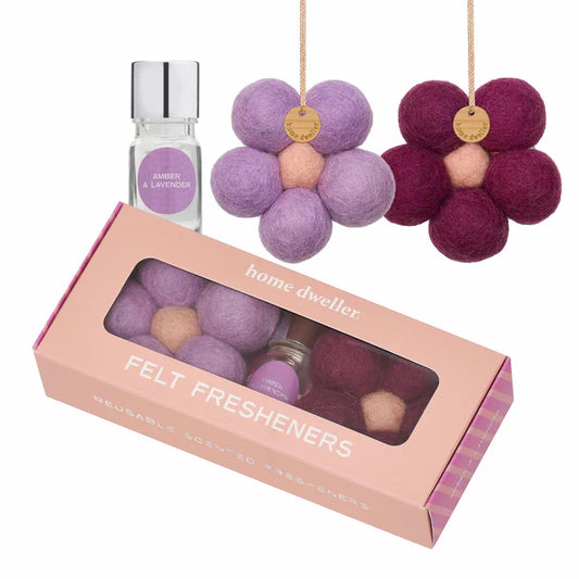 HOME DWELLER Felt Fresheners - Amber & Lavender