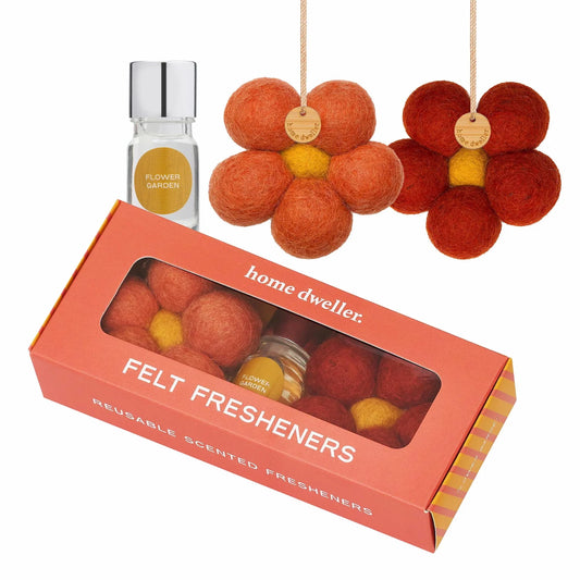 HOME DWELLER Felt Fresheners - Flower Garden