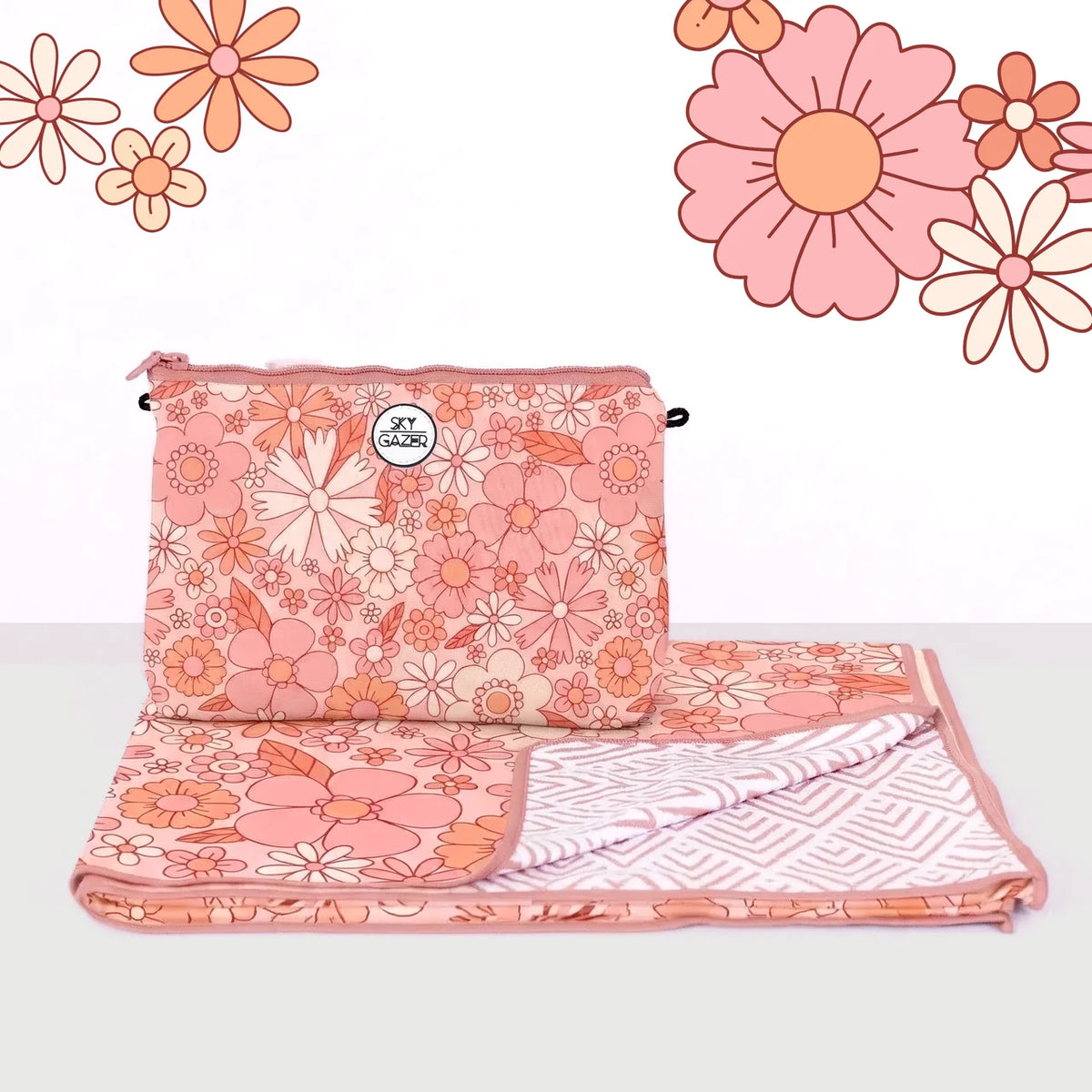 SKY GAZER Sand Free Towel - Flower Power