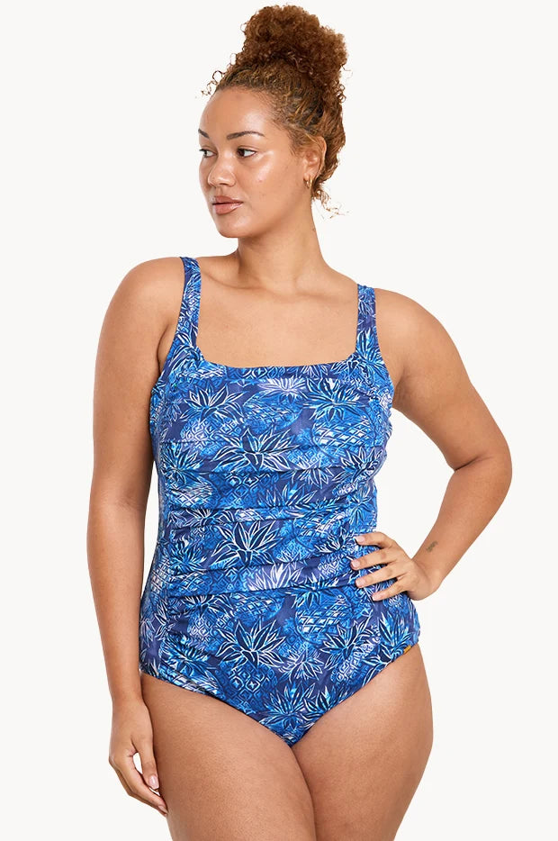 GENEVIEVE Rouched Front One Piece - Piana Waves