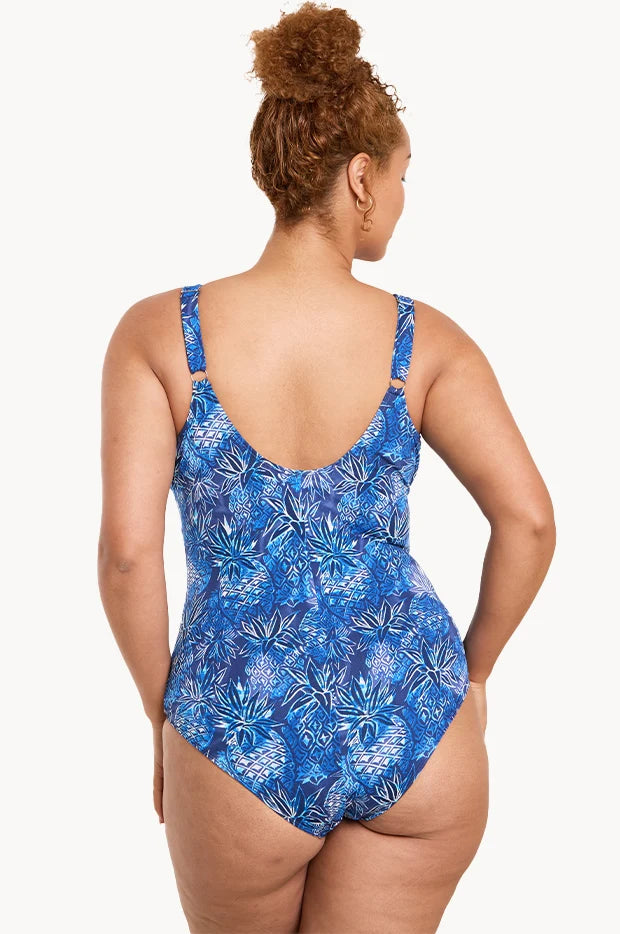 GENEVIEVE Rouched Front One Piece - Piana Waves