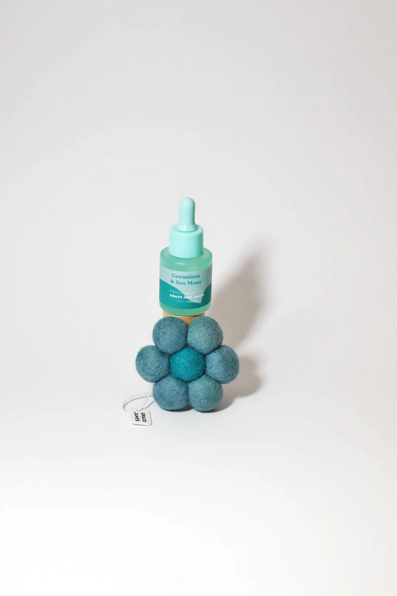 BLOOM Felt Air Freshner Set - Geranium & Sea Moss