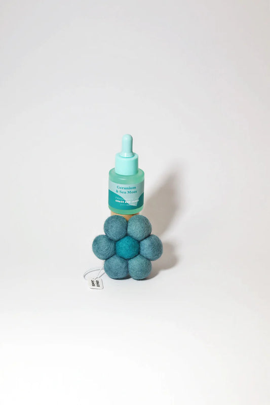 BLOOM Felt Air Freshner Set - Geranium & Sea Moss