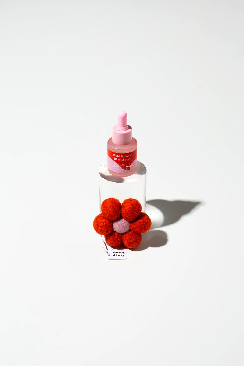 BLOOM Felt Air Freshner Set - Wild Rose & Blackberry