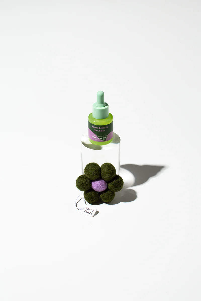 BLOOM Felt Air Freshner Set - Yuzu, Lime & Coconut