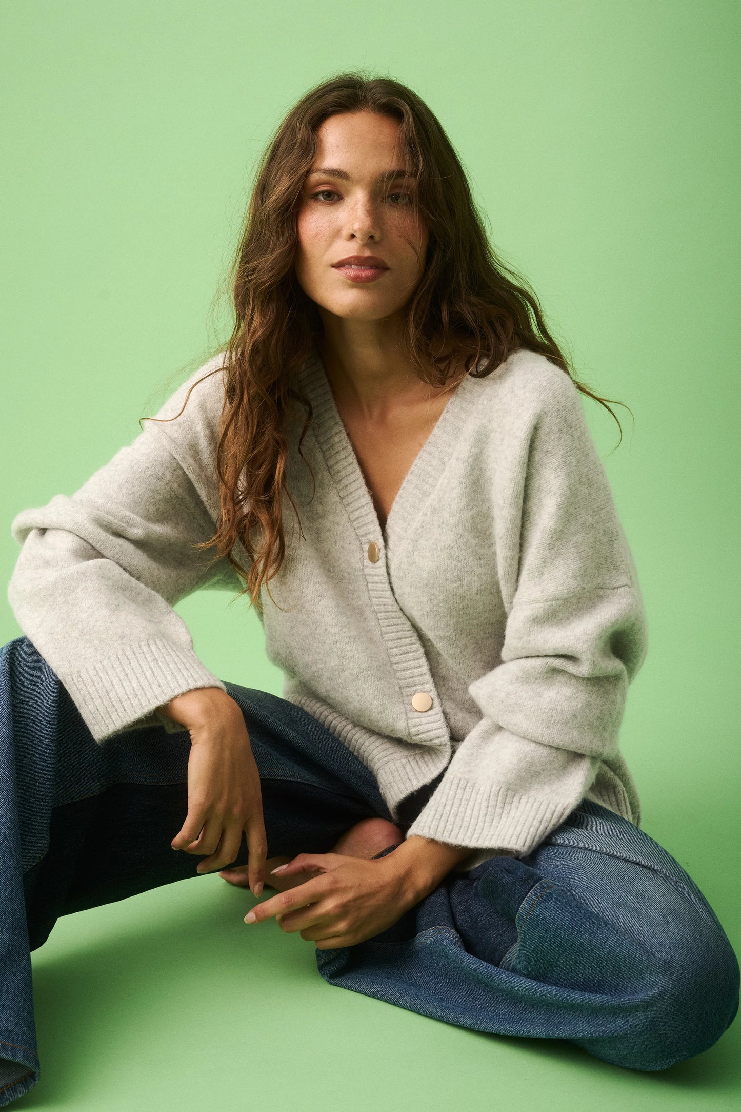 CARTEL & WILLOW Adela Knit - Grey Marle