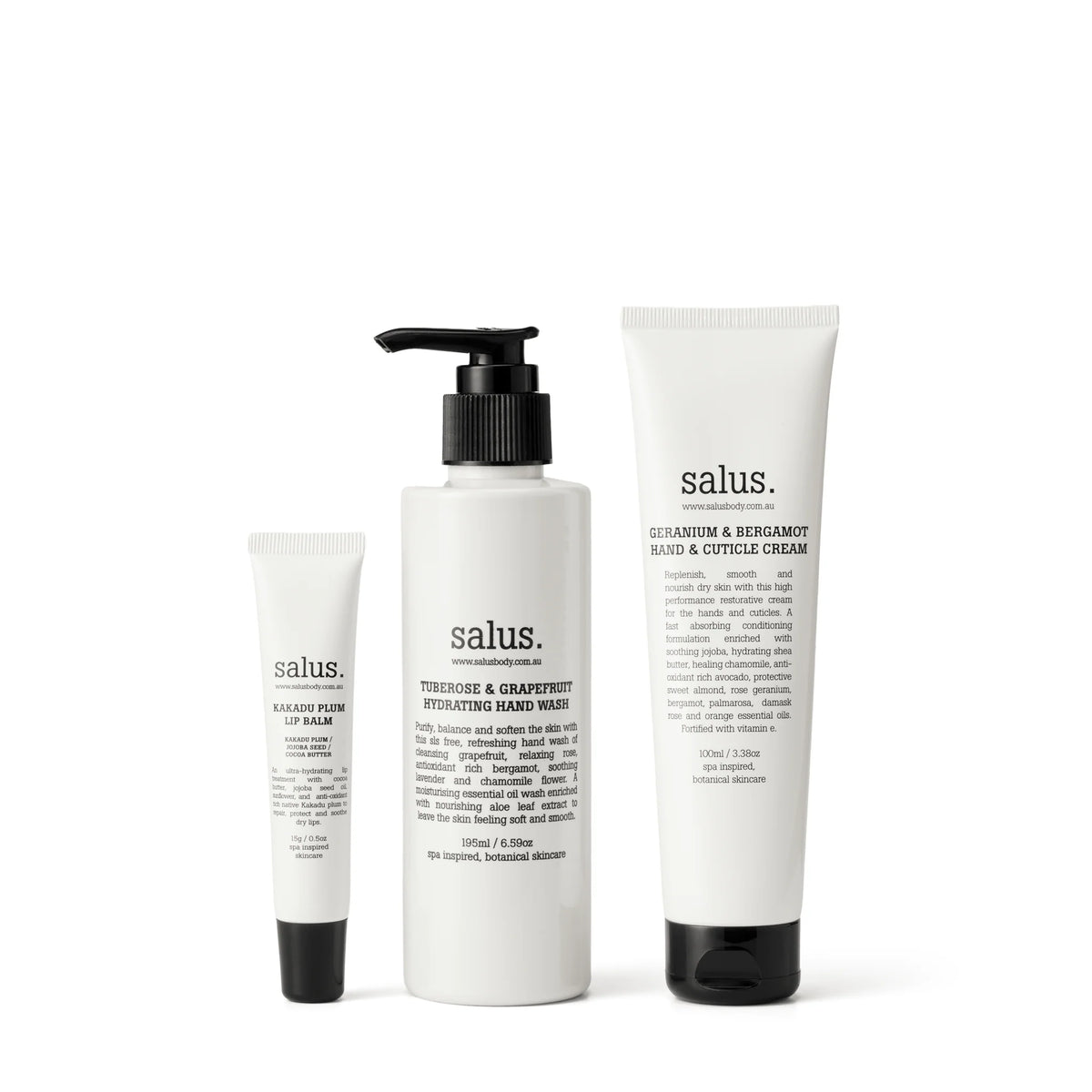SALUS Hand & Lip Replenishing Trio
