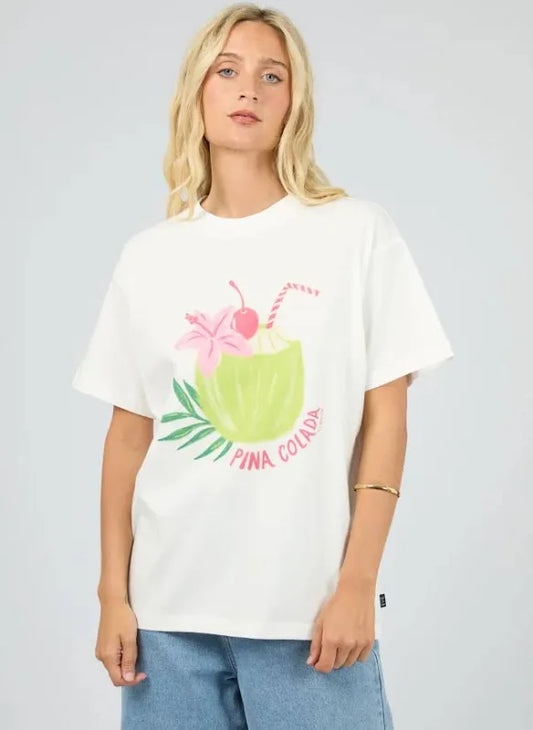 AAE Pina Colada Relaxed Tee - Vintage White