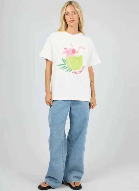 AAE Pina Colada Relaxed Tee - Vintage White