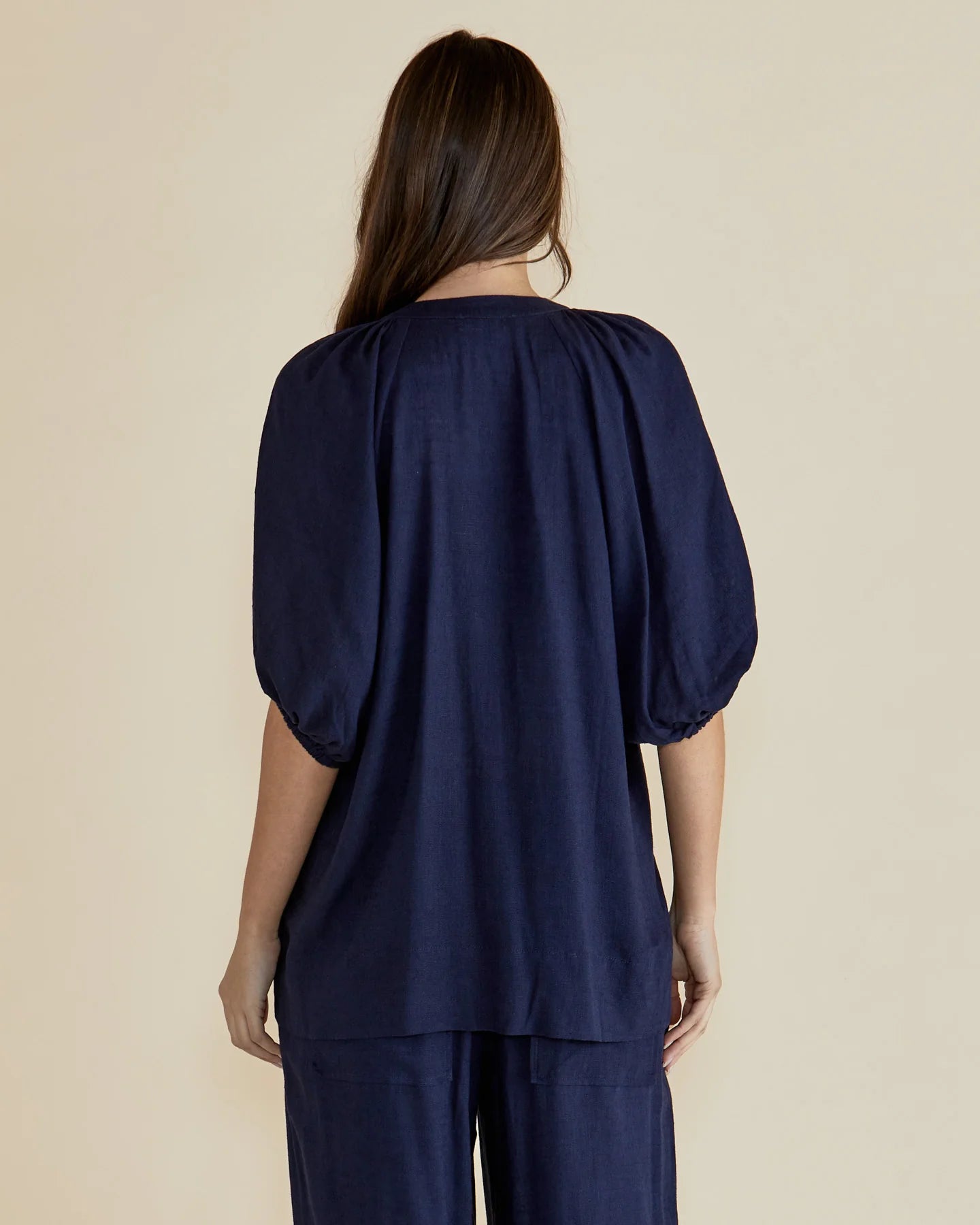 BETTY BASICS Asher Blouse - Dark Blue