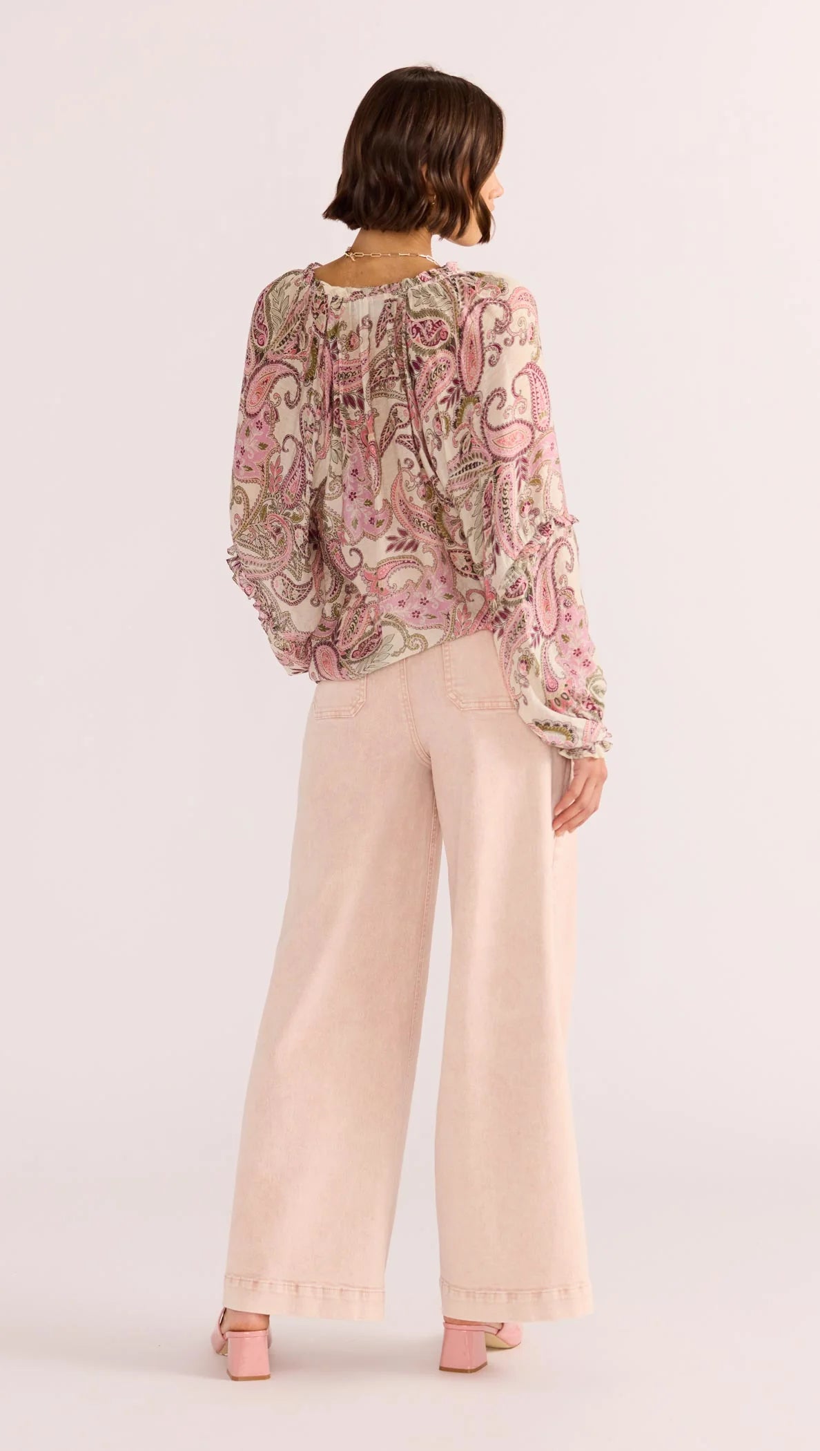 MINK PINK Cadence Long Sleeve Blouse - Paisley