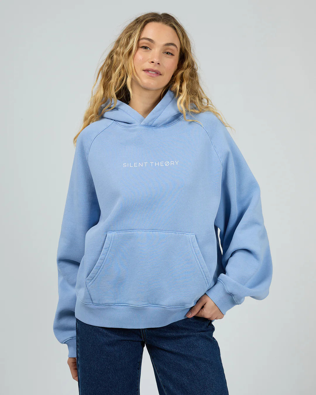 SILENT THEORY - LOGO HOODIE - Light Blue