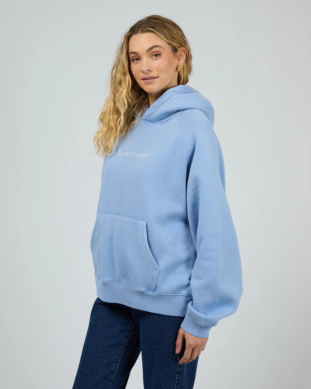 SILENT THEORY - LOGO HOODIE - Light Blue