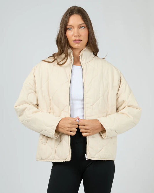 AAE Pasadena Quilted Jacket - Vanilla