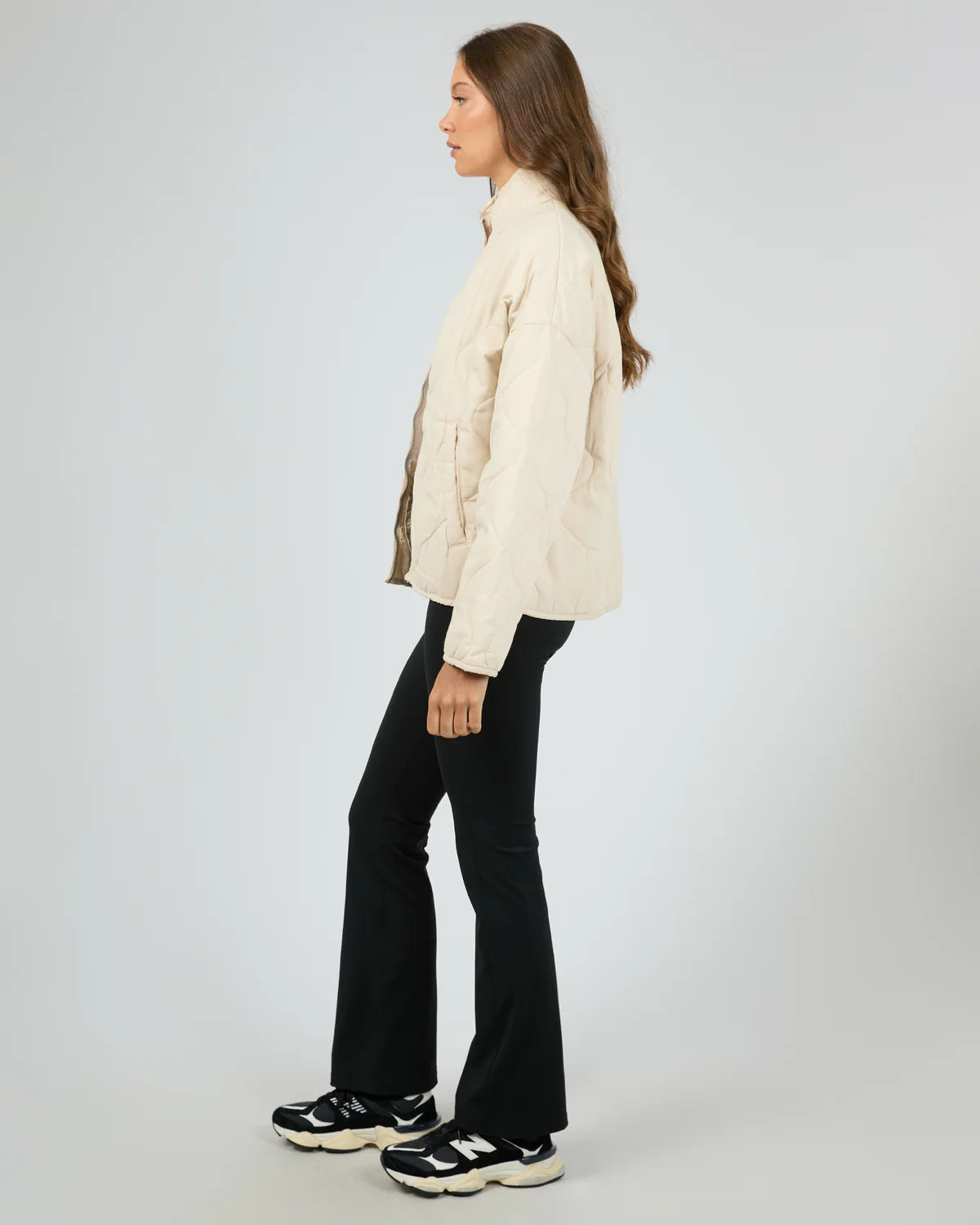 AAE Pasadena Quilted Jacket - Vanilla