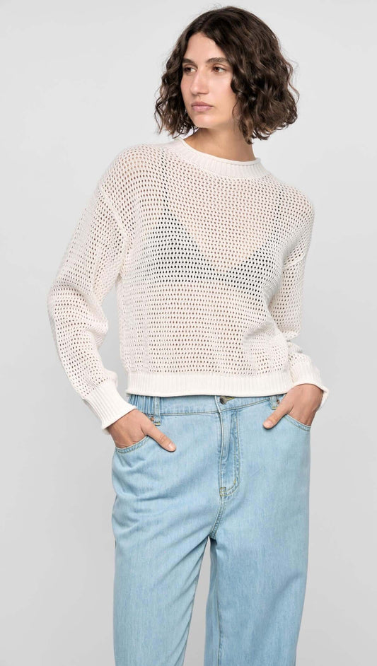 STAPLE THE LABEL OSLO KNIT JUMPER - White