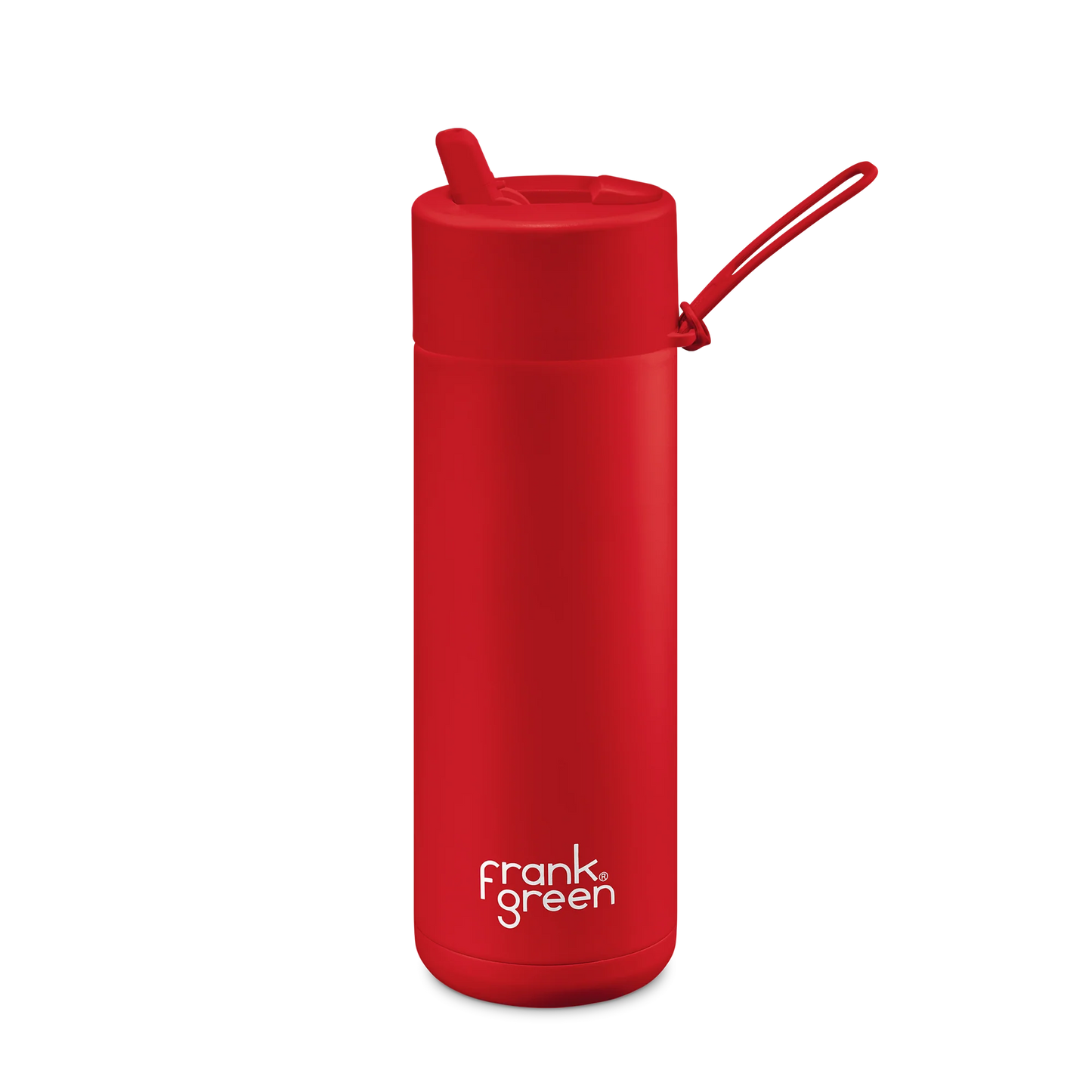 LIMITED EDITION FRANK GREEN CERAMIC REUSABLE BOTTLE (595ML) - ATOMIC RED