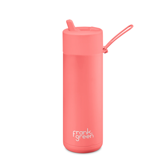 LIMITED EDITION FRANK GREEN CERAMIC REUSABLE BOTTLE (595ML) - SWEET PEACH