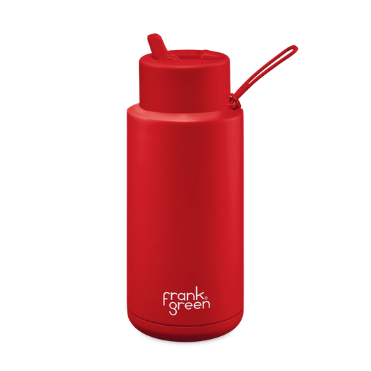 LIMITED EDITION CERAMIC REUSABLE BOTTLE (1L) - ATOMIC RED
