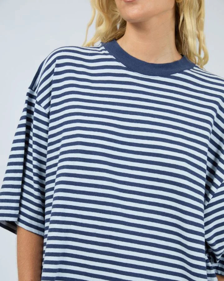 AAE Paloma Oversized Stripe Tee - Nautical