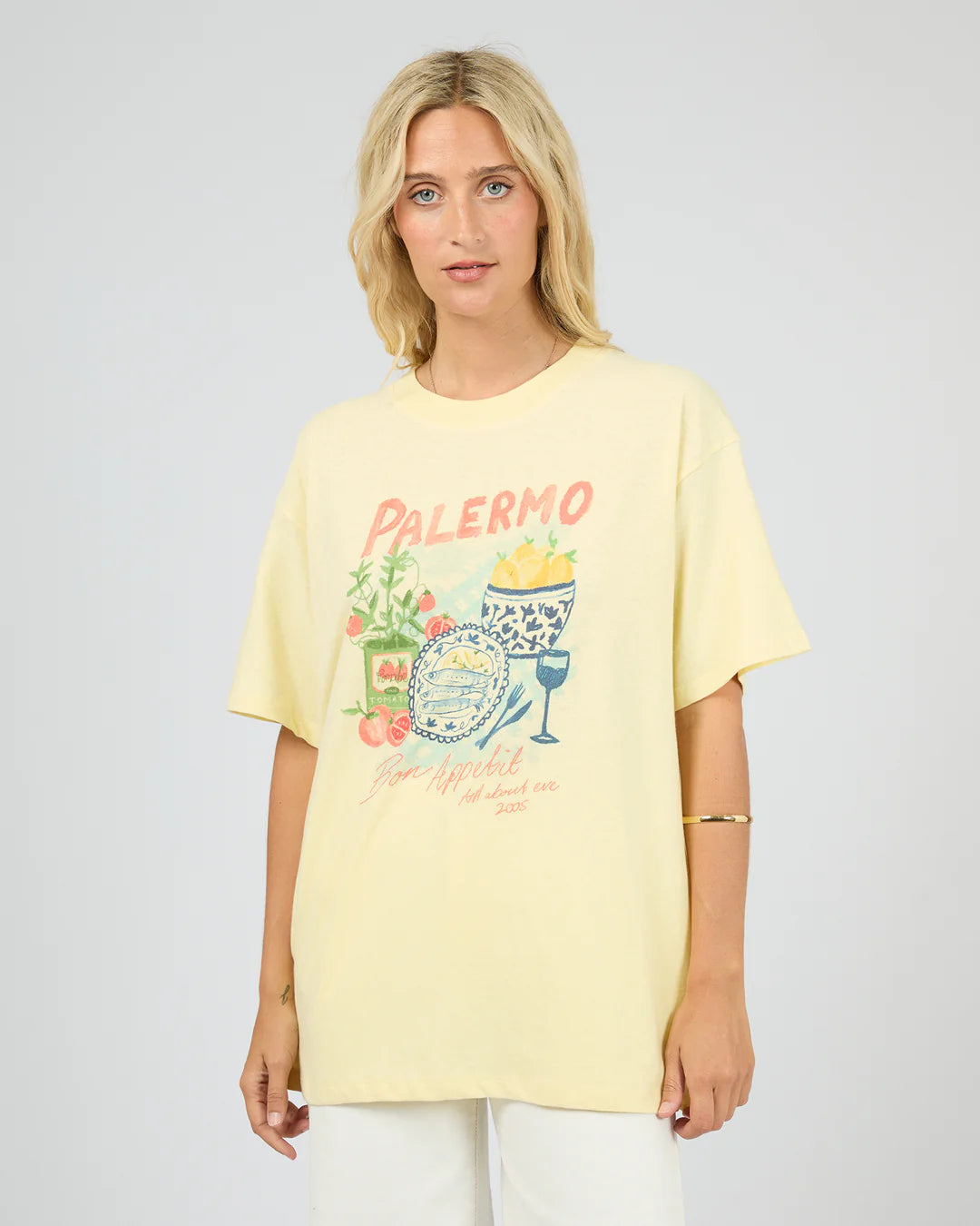 ALL ABOUT EVE Palermo Relaxed Tee - Yellow