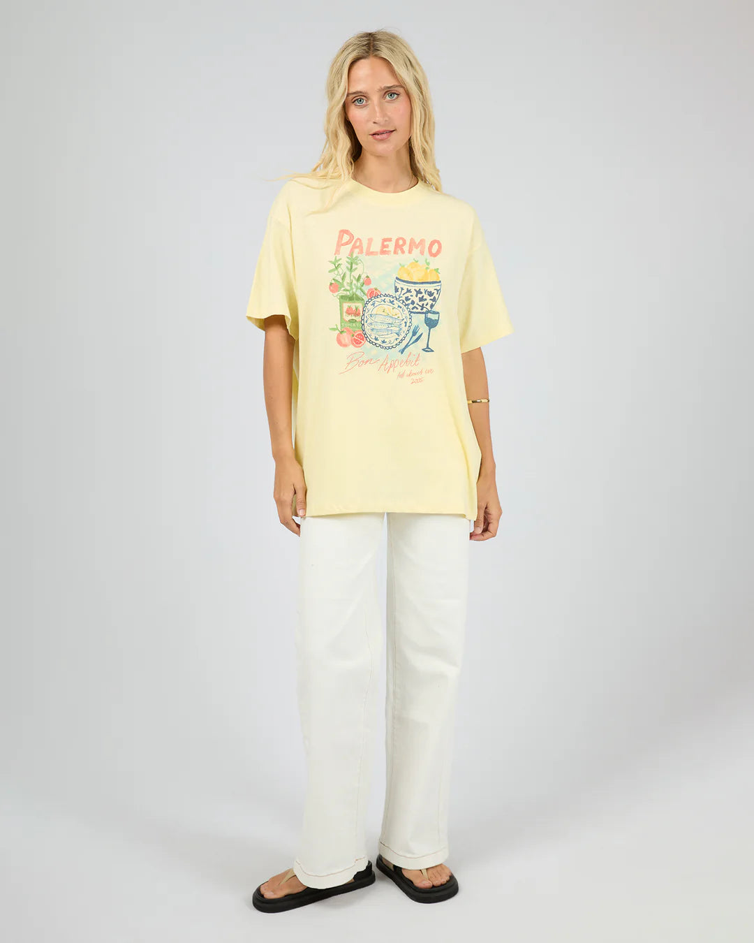 ALL ABOUT EVE Palermo Relaxed Tee - Yellow