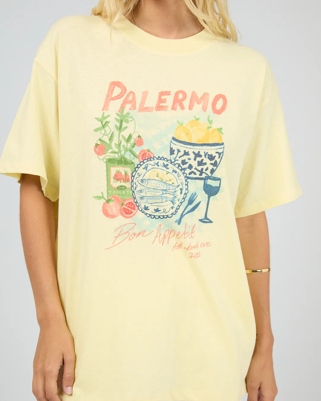 ALL ABOUT EVE Palermo Relaxed Tee - Yellow