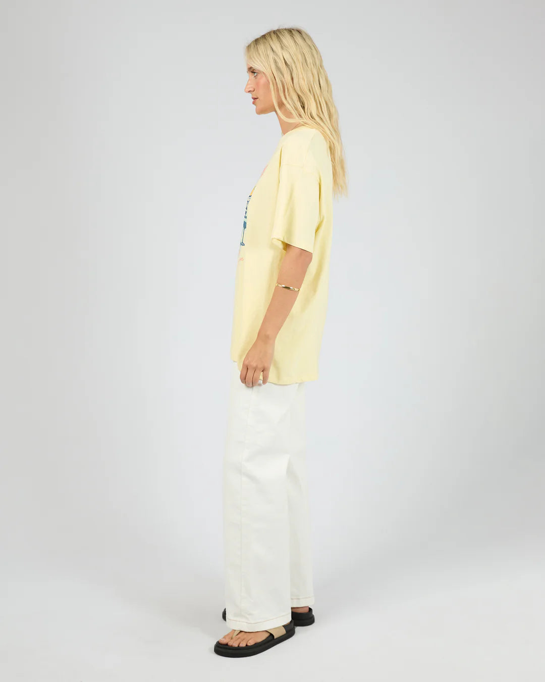 ALL ABOUT EVE Palermo Relaxed Tee - Yellow