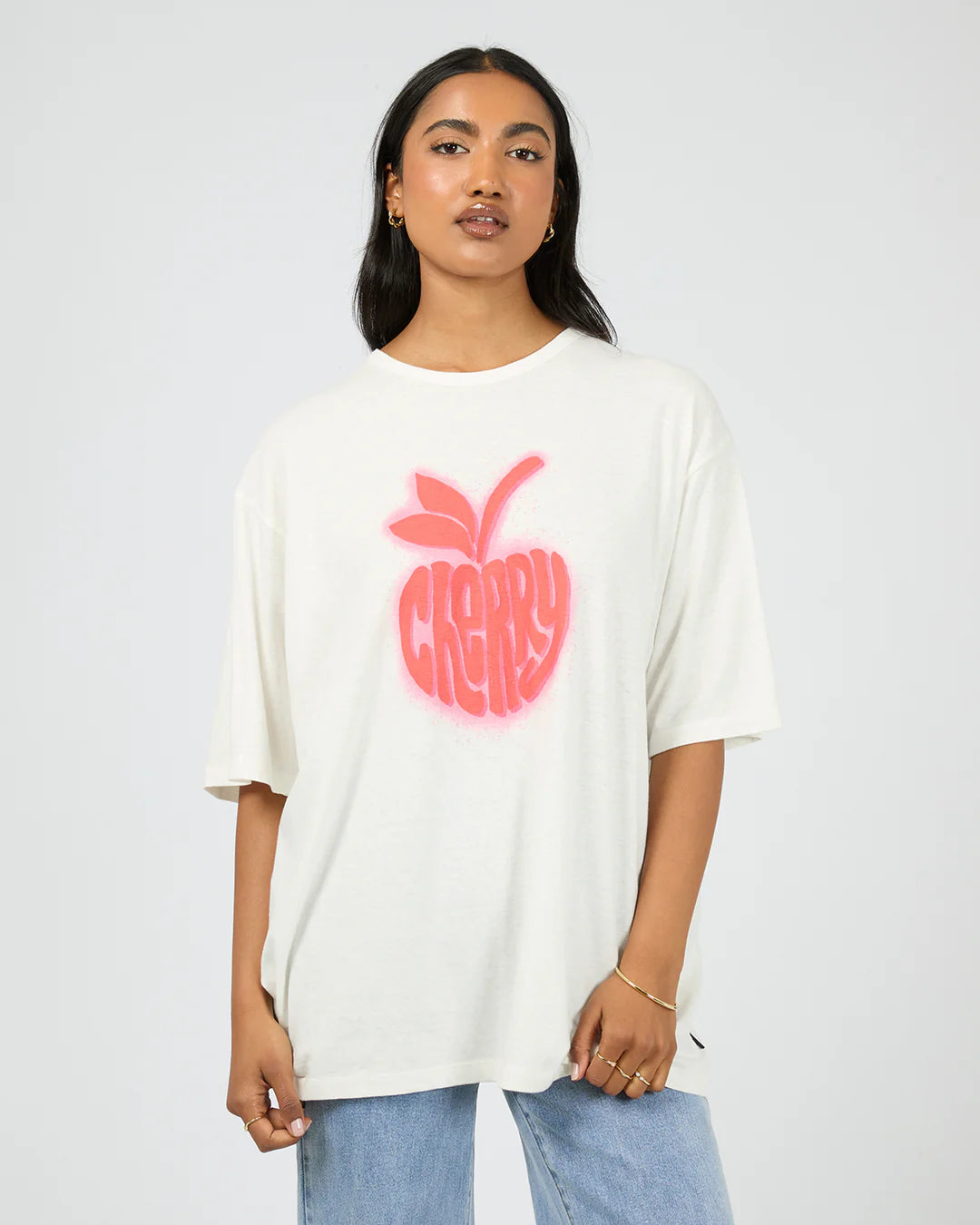 ALL ABOUT EVE Cherry Spray O/S Tee